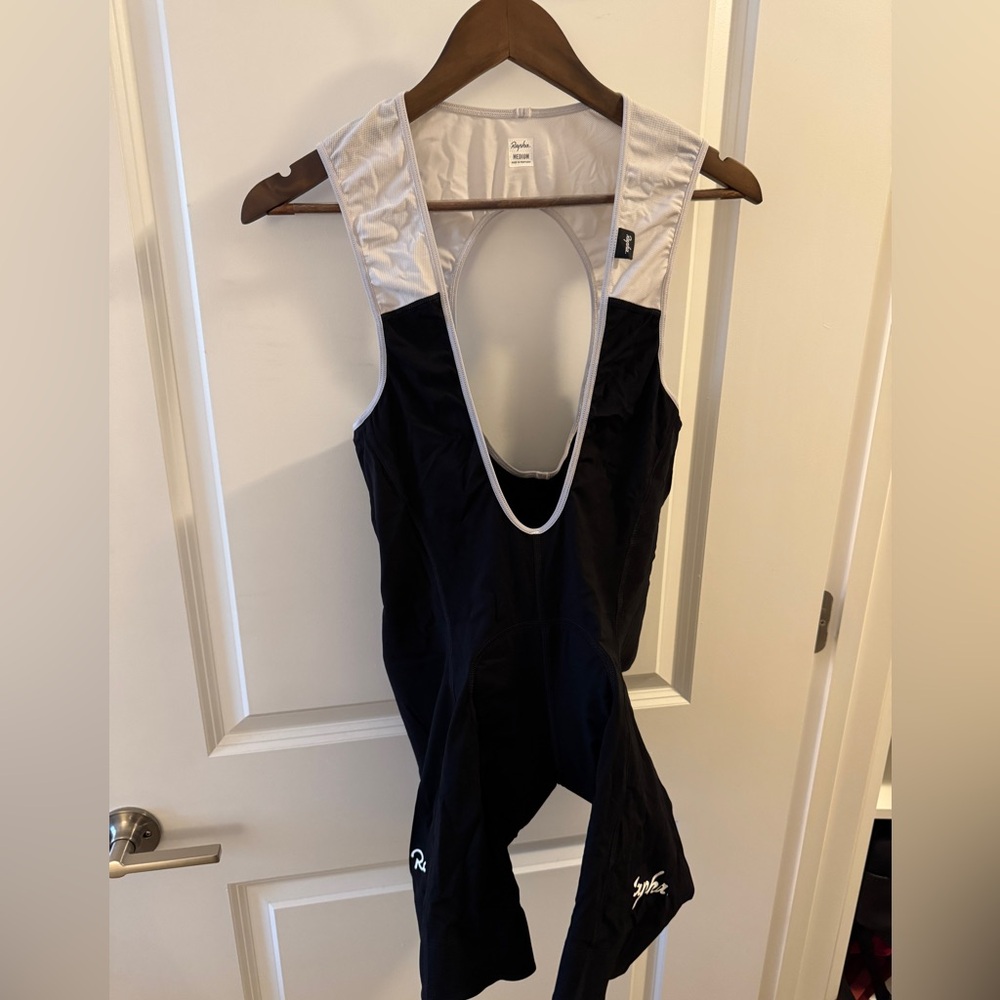 Rapha Medium Classic Cycling Bib Shorts Black/White